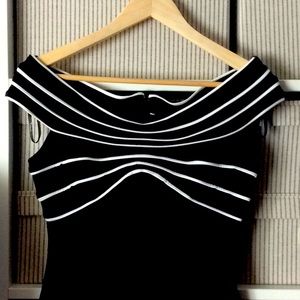 Tadashi black/white gown XS - BNWT